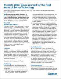 Predicts 2007: Brace Yourself for the Next Wave of Server Technology