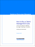 How to Buy a Talent Management Suite: 12 Proven Steps for Making the Right Business Decision