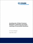 Avoiding the 10 Most Common Mistakes in Selecting and Implementing e-Procurement Solutions