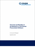 The Cost and Benefits of On-Demand vs. On-Premise Procurement Software