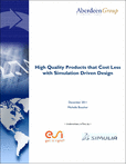High Quality Products that Cost Less with Simulation Driven Design