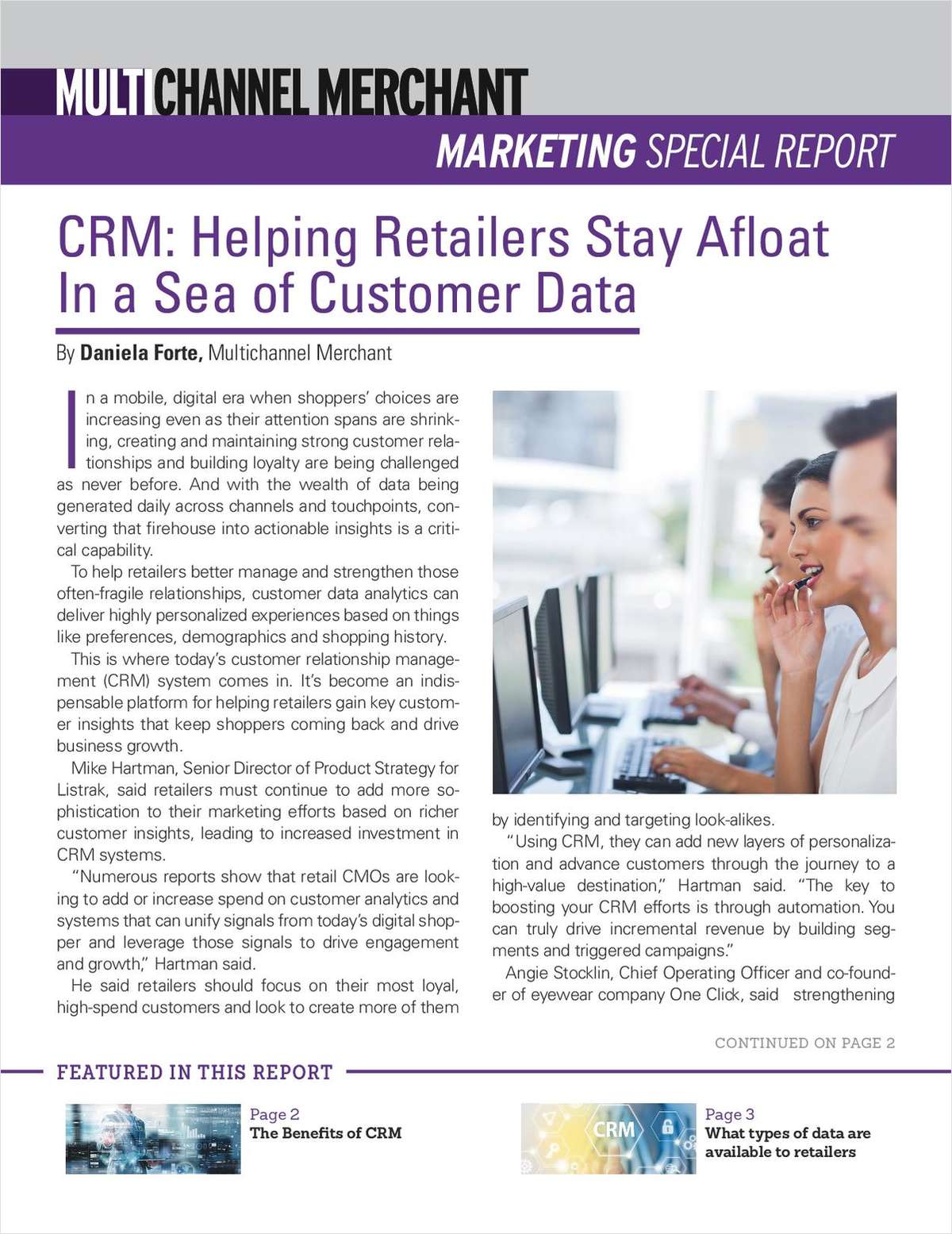 Using Data to Better Manage Customer Relationships