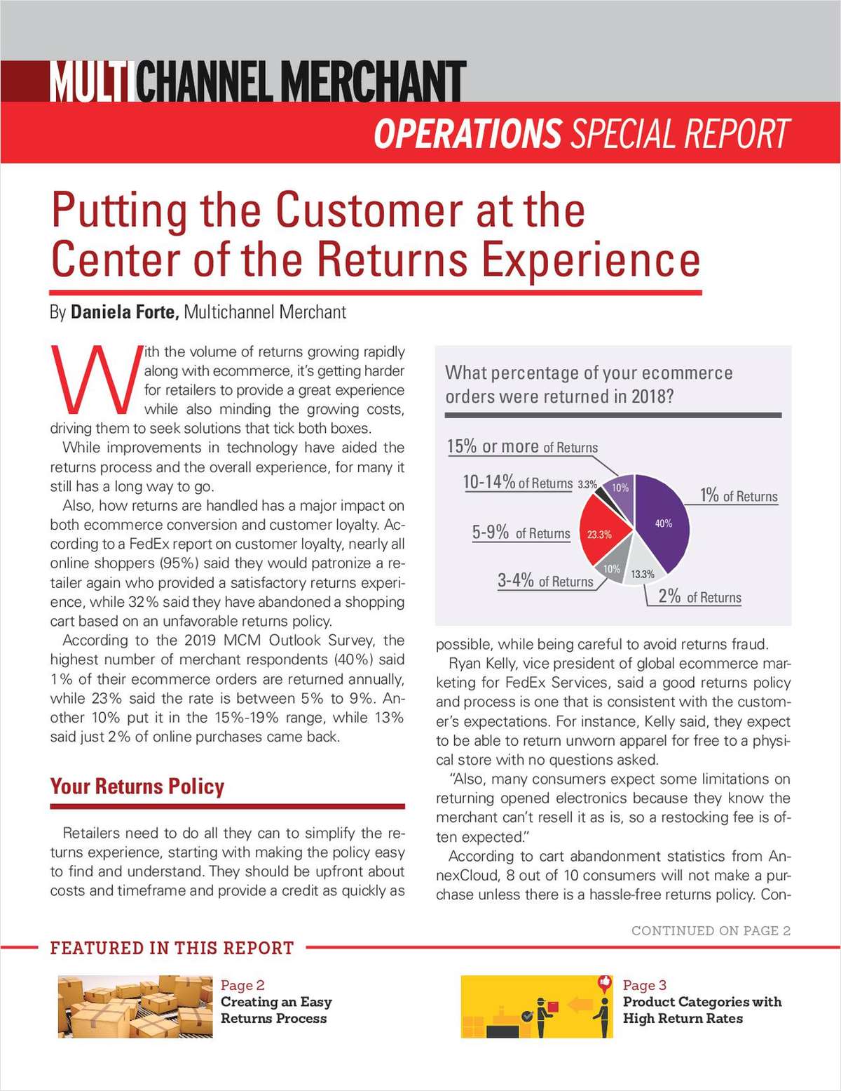 Creating a Customer-Centric Approach to the Returns Experience