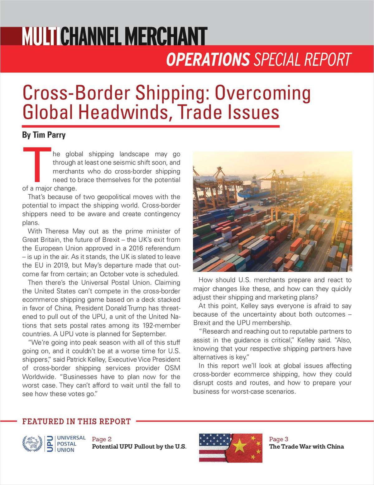 Cross-Border Shipping: Overcoming Global Headwinds, Trade Issues