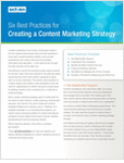 6 Best Practices for Creating a Content Marketing Strategy