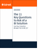 11 Key Questions to Ask of a BI Solution