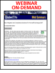 Risk Mitigation and Compliance Solutions for Microsoft Exchange 2007