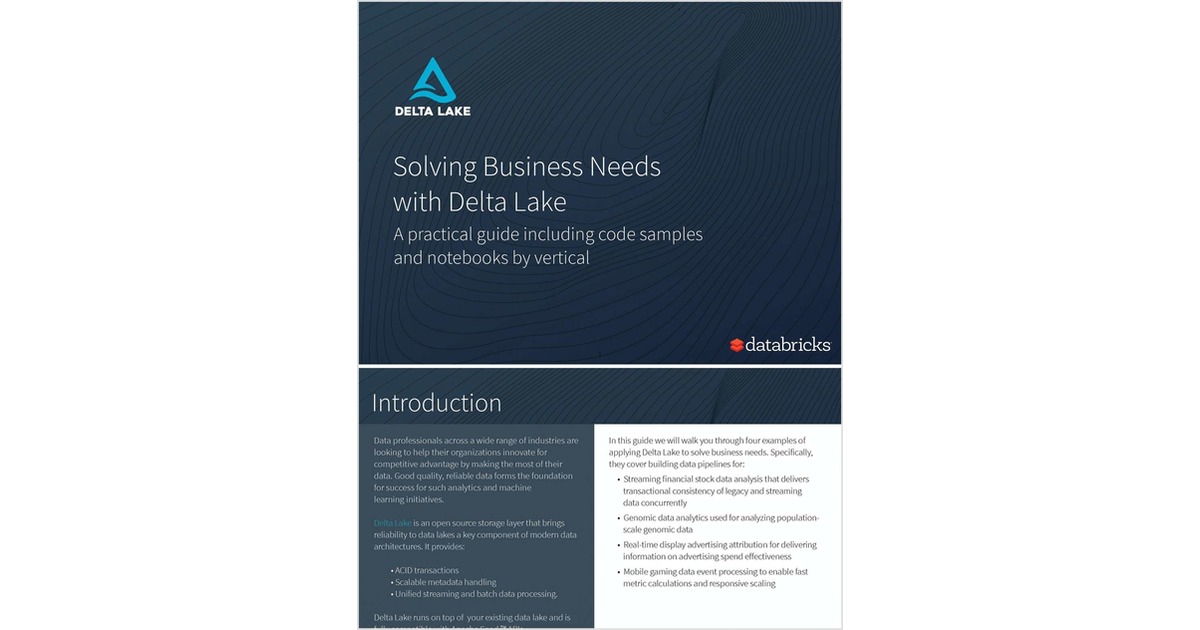 Databricks Brings Its Delta Lake Project To The Linux Foundation