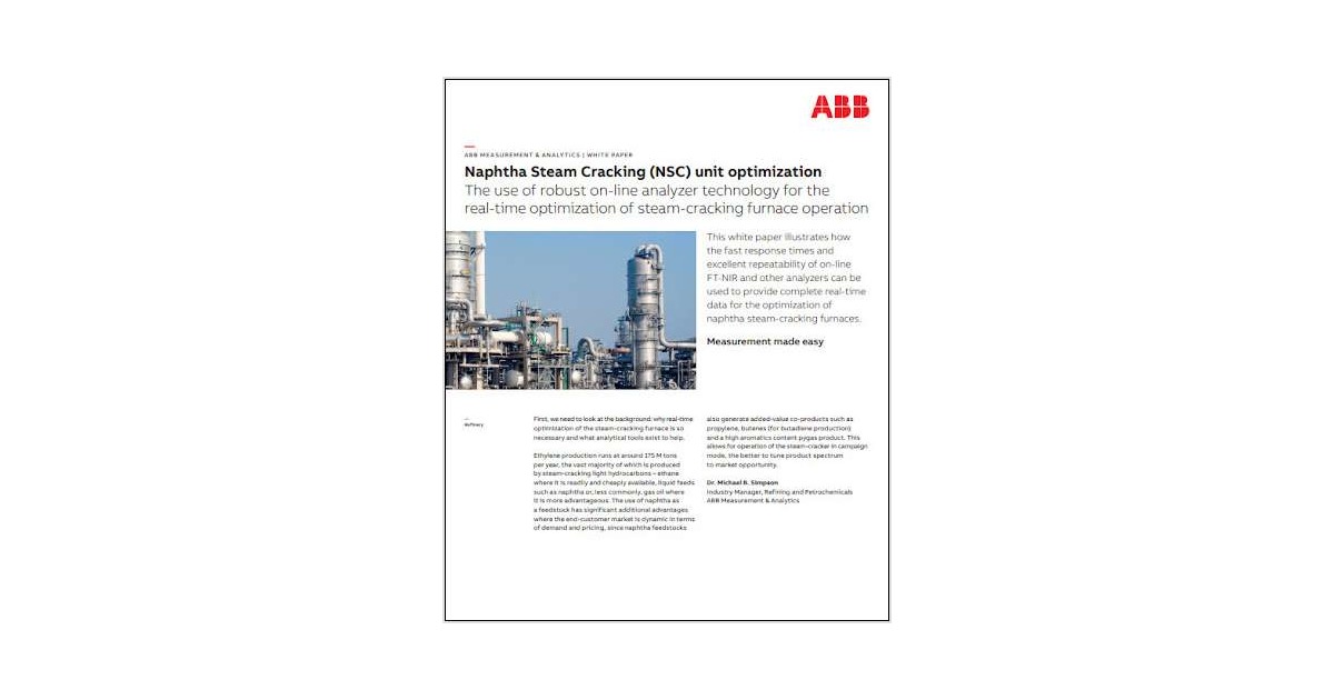 Olefin Plant Naphtha Steam Cracking Nsc Unit Optimization