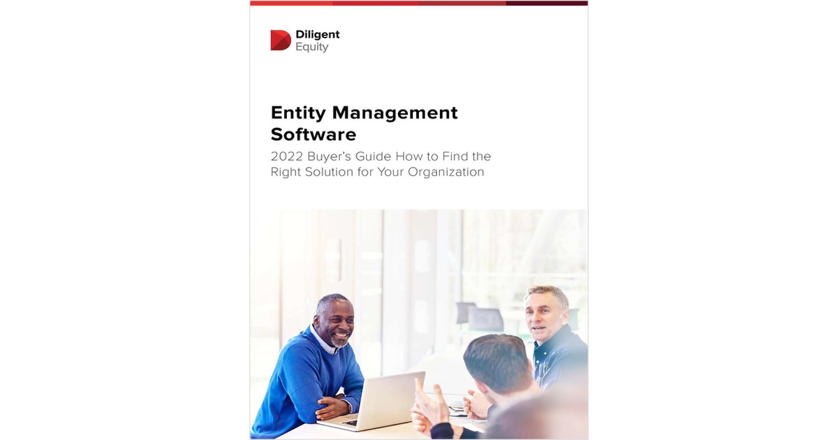 Entity Management Software Buyer's Guide, Free Diligent Buyer's Guide