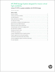 HP 3PAR Storage Systems Designed for Mission Critical High Availability