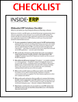 Midmarket ERP Solutions Checklist