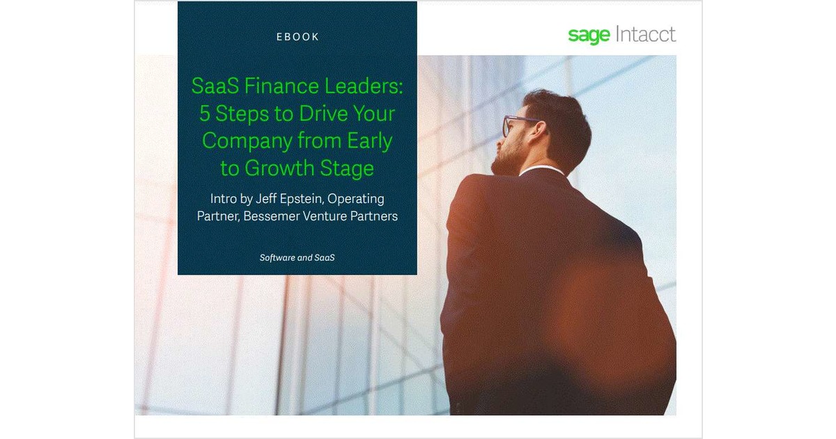 SaaS Finance Leaders 5 Steps to Drive Your Company from Early to