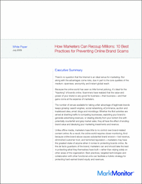 A Marketers Guide to Preventing Online Brand Scams