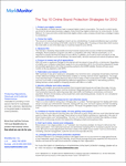 Free Top 10 Online Brand Protection Strategies for 2012 Magazine