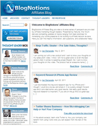 BlogNotions Affiliates Newsletter: Monthly eNewsletter Featuring Blogs from Industry Experts