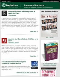 BlogNotions Insurance Newsletter: Monthly eNewsletter Featuring Blogs from Industry Experts