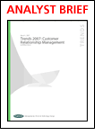 Forrester Report - Trends 2007: Customer Relationship Management - Sponsored by Oncontact Software 