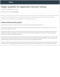 Gartner Magic Quadrant For Application Security Testing 2023 Free White