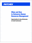 When and How to Outsource Human Resources Management