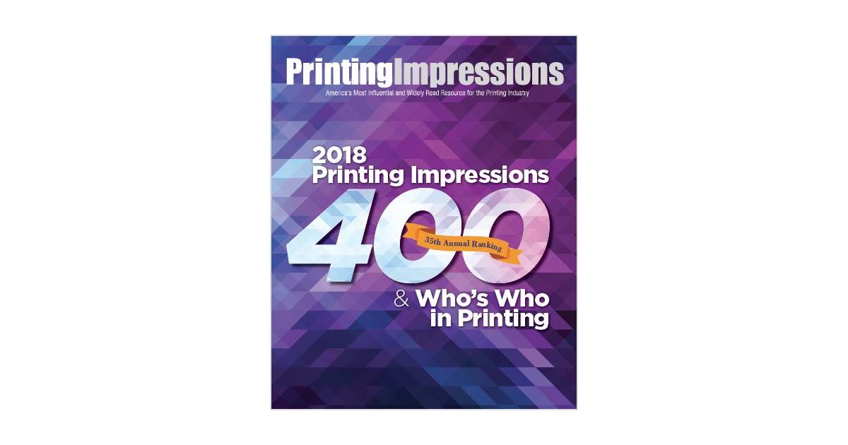 2018 Printing Impressions 400 Ranking, Free Printing Impressions