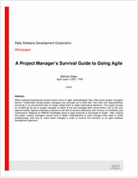 Surviving the Transition to Agile: A Project Manager's Guide