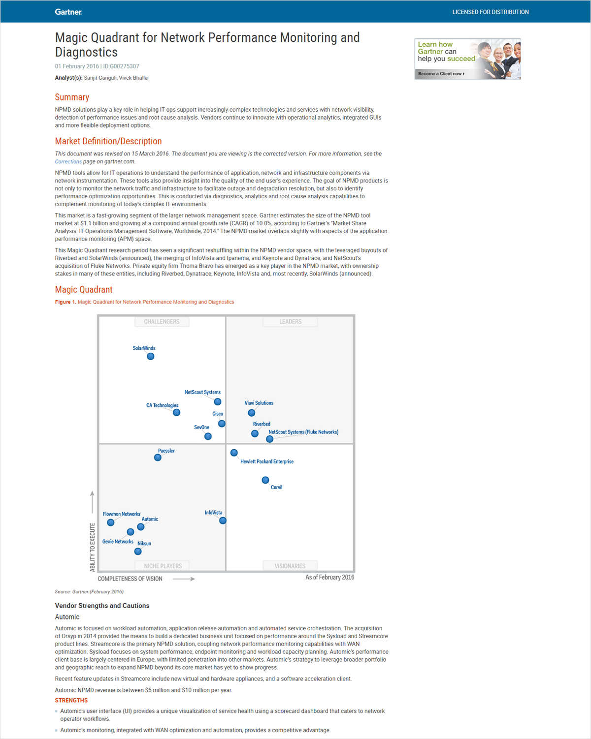 network performance monitoring and diagnostics