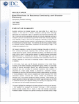Free Best Practices in Business Continuity as well as Disaster Recovery Magazine