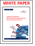 Achieving Compliance: Best Practices for Outward Bound Internet Content Protection