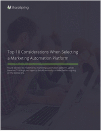 Top 10 Agency 'Must Haves' for Marketing Automation
