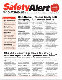 Safety Alert for Supervisors