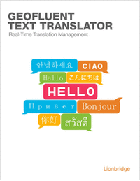 Real-Time Translation Management with GeoFluent Text Translator