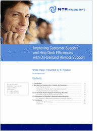 Improving Customer Support and Help Desk Efficiencies