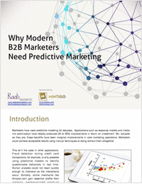 Why Modern B2B Marketers Need Predictive Marketing