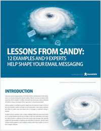 Lessons From Sandy:  12 Examples and 9 Experts Help Shape Your Email Messaging