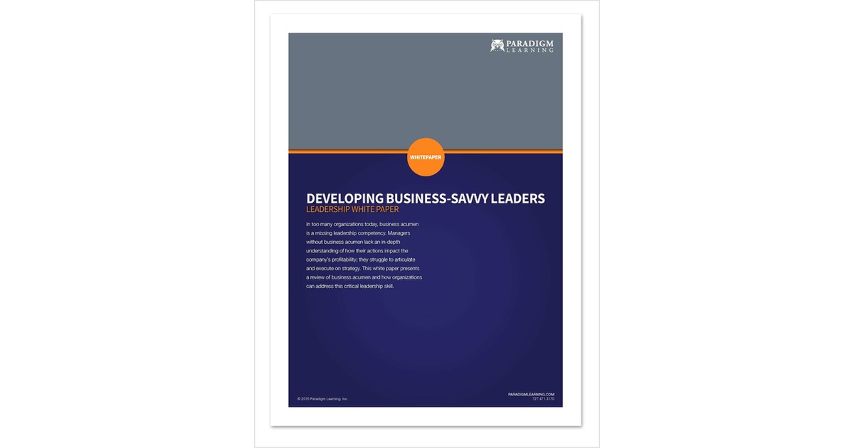 Developing Business-Savvy Leaders