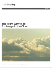 The Right Way to Do Exchange in the Cloud