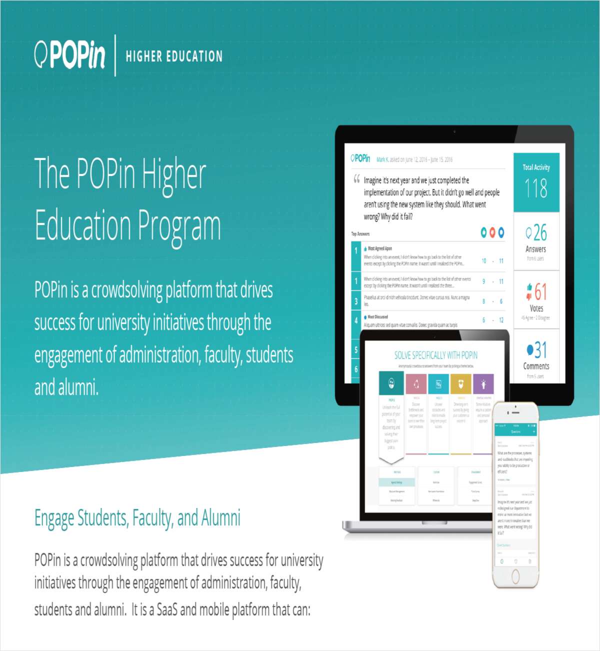 The POPin Higher Education Program