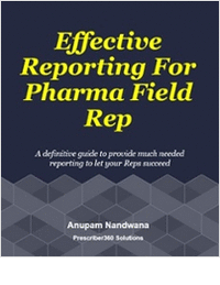 Effective Reporting for Pharma Field Rep