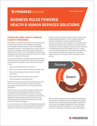 Business Rules Powered Health & Human Services Solutions