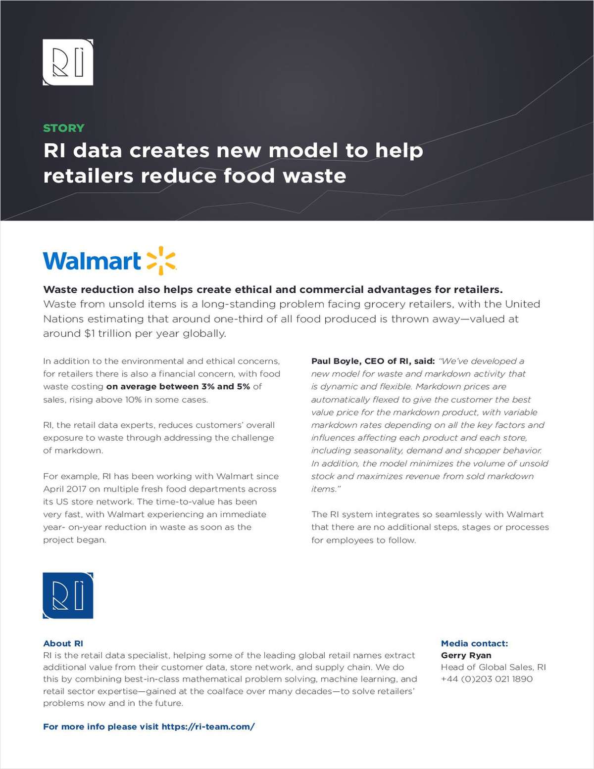 Food waste reduction through optimized markdowns