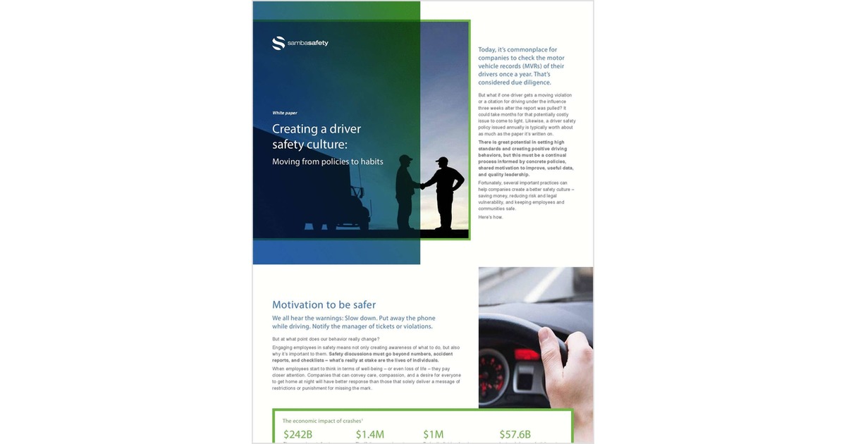 Creating a Safety Culture