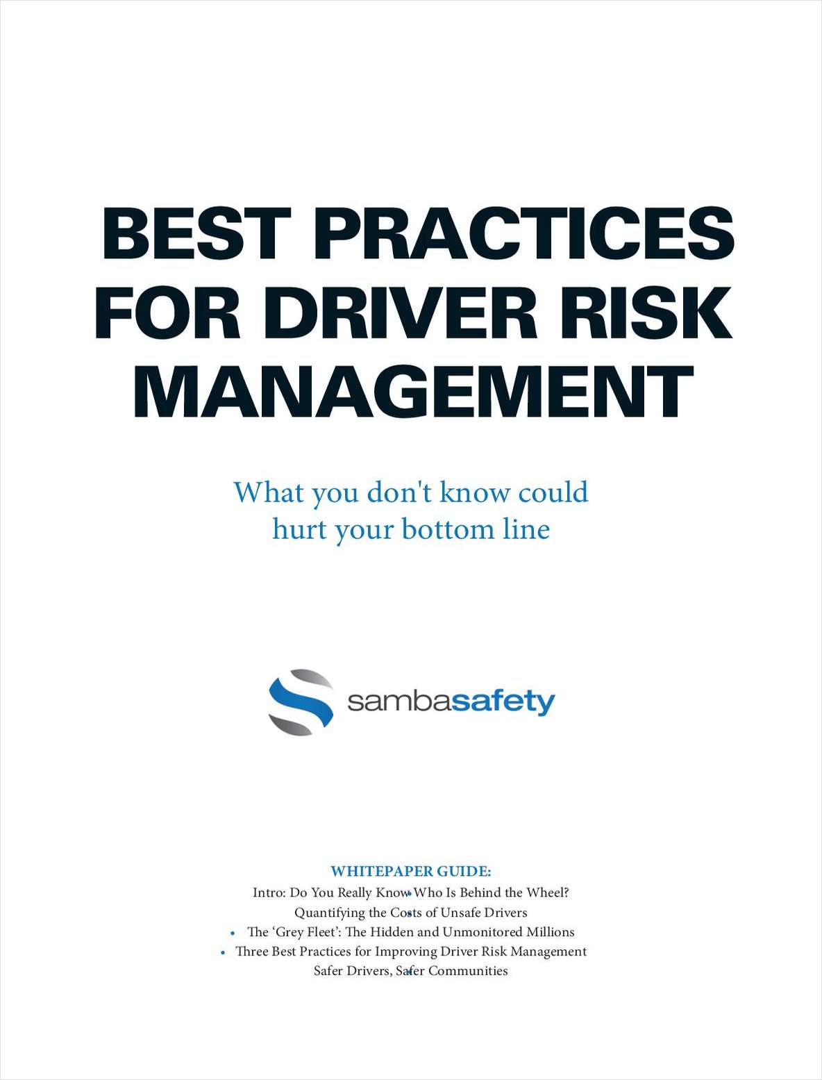 Best Practices For Driver Risk Management