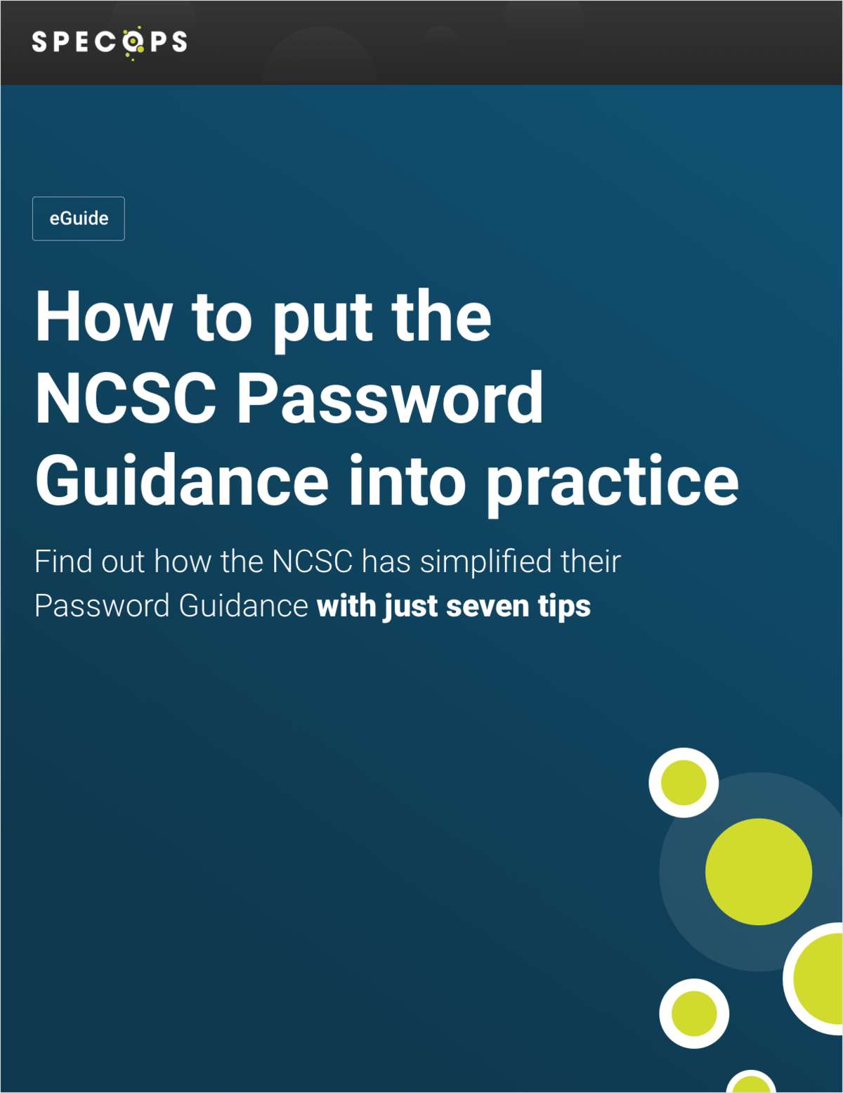 Putting the NCSC Password Guidance into practice