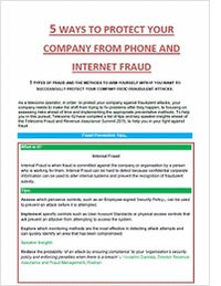 5 ways to protect your company from phone and internet fraud