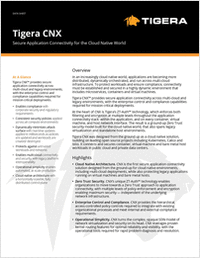 Tigera CNX Data Sheet