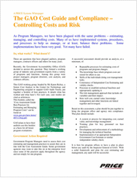 The GAO Cost Guide and Compliance – Controlling Costs and Risk