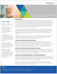Best Practices: Comprehensive Print Management Across a Healthcare Environment
