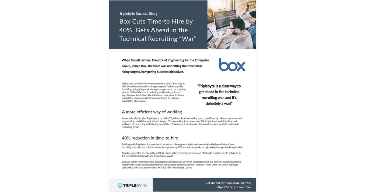 How Box Got the Edge in the Ruthless, Silicon Valley Recruiting Environment