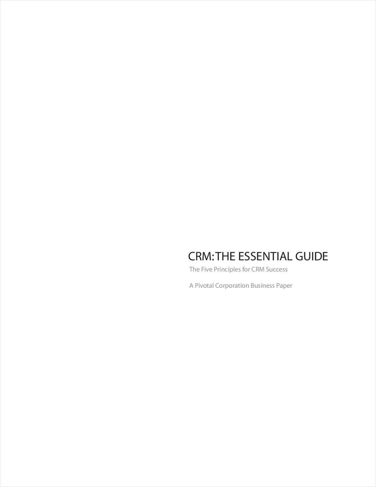 CRM: The Essential Guide